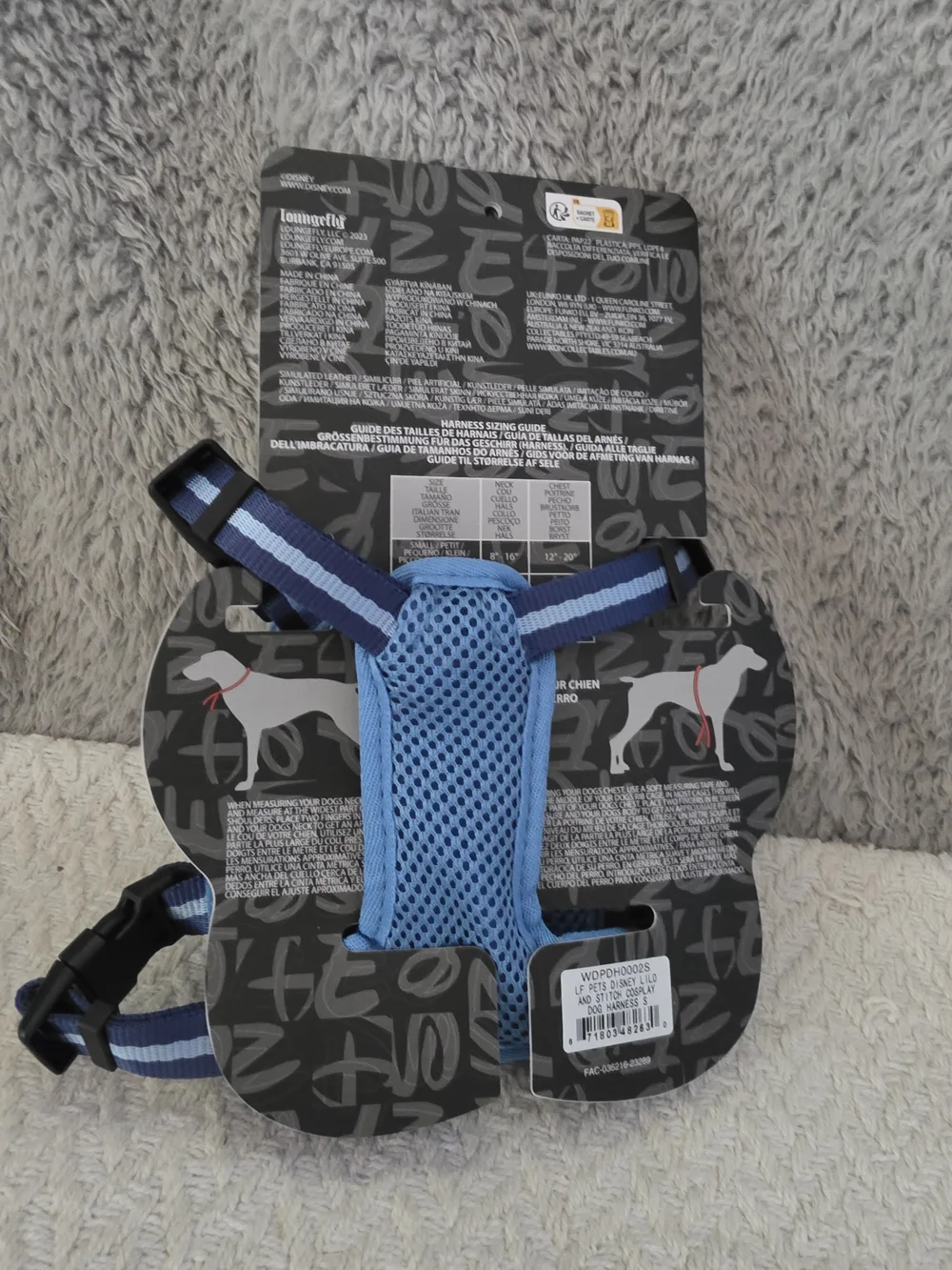 Pets Disney Stitch Cosplay Mini Backpack Dog Harness